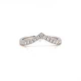 White Pointed Crown Diamond Ring, Sydney Wedding Ring