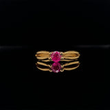 yellow gold ruby ring, Gold Jewellery Sydney Australia