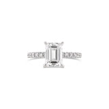 Timeless Emerald cut diamond engagement ring, Sydney Engagement Ring