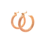 Twisted Hoop Earrings, Gold Jewellery Sydney Australia