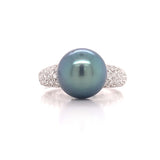 Magnificent Pearl And Diamond Ring, Gold Jewellery Sydney Australia