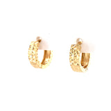 Thick Geometric Hoop Earrings, Gold Jewellery Sydney Australia