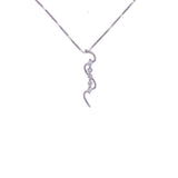 curving diamonds pendant, Gold Jewellery Sydney Australia