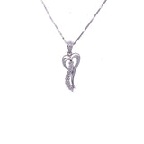 melting heart diamond pendant, Gold Jewellery Sydney Australia