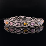 fancy colours diamond bracelet, Gold Jewellery Sydney Australia