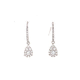 diamond dangling teardrop earrings, Gold Jewellery Sydney Australia
