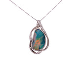 opal embrace pendant, Gold Jewellery Sydney Australia