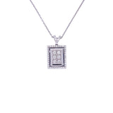 rectangular diamond pendant, Gold Jewellery Sydney Australia