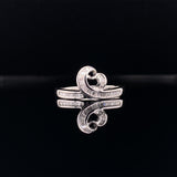 the diamond wave ring, Gold Jewellery Sydney Australia