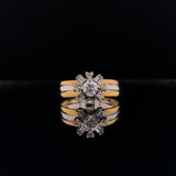 diamond sunrise ring, Gold Jewellery Sydney Australia