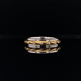 white and yellow gold diamond wheel ring, Gold Jewellery Sydney Australia