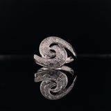 swirling diamond ring, Gold Jewellery Sydney Australia