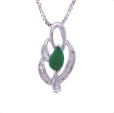 Diamond Jade Glamour Pendant, Gold Jewellery Sydney Australia