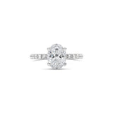Oval cut white gold diamond engagement ring, Sydney Engagement Ring