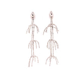 White Gold Palm Earrings, Gold Jewellery Sydney Australia