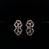 Diamond Clover Earrings, Gold Jewellery Sydney Australia