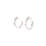 White Gold Hoop Earrings, Gold Jewellery Sydney Australia