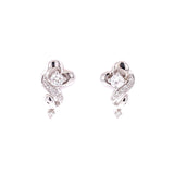 Diamond Ribbon Earrings, Gold Jewellery Sydney Australia