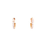 Yellow Gold Diamond Hoops Earrings, Gold Jewellery Sydney Australia