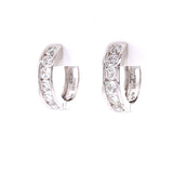 Channel Diamond Earrings, Gold Jewellery Sydney Australia