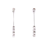 Linear Diamond Drop Earrings, Gold Jewellery Sydney Australia