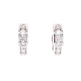 Channel Diamond Earrings, Gold Jewellery Sydney Australia