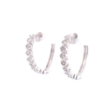 Diamond Hearts Earrings, Gold Jewellery Sydney Australia