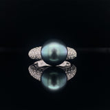 Magnificent Pearl And Diamond Ring, Gold Jewellery Sydney Australia