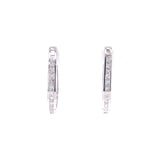 Diamond Channel Earrings, Gold Jewellery Sydney Australia