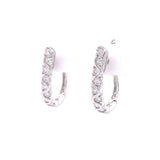 Diamond Swirl Earrings, Gold Jewellery Sydney Australia