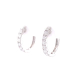 Diamond Hoops Earrings, Gold Jewellery Sydney Australia