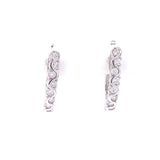 Diamond Swirl Earrings, Gold Jewellery Sydney Australia