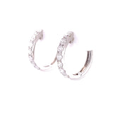 Diamond Hoops Earrings, Gold Jewellery Sydney Australia