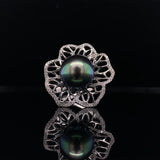 Tahitian Pearl Diamond Ring