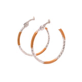 Textured Hoop Earrings, Gold Jewellery Sydney Australia