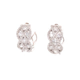 Diamond Weave Earrings, Gold Jewellery Sydney Australia