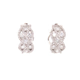 Diamond Weave Earrings, Gold Jewellery Sydney Australia