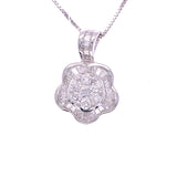 Diamond Daisy Pendant, Gold Jewellery Sydney Australia