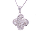 Diamond Petal Pendant, Gold Jewellery Sydney Australia