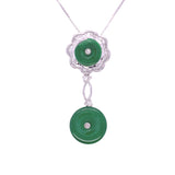 Double Jade Coin Pendant, Gold Jewellery Sydney Australia
