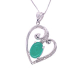 Swirling Hearts Jade Pendant, Gold Jewellery Sydney Australia