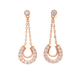 Diamond Arches Earrings, Gold Jewellery Sydney Australia