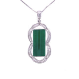Diamond Jade Links Pendant, Gold Jewellery Sydney Australia