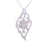18k White Gold Diamond Pendant, Gold Jewellery Sydney Australia
