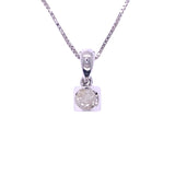 Square Diamond Pendant, Gold Jewellery Sydney Australia