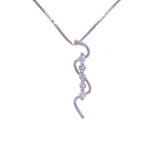 Curving Diamonds Pendant, Gold Jewellery Sydney Australia