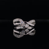 Twirling Ribbon Diamond Ring, Gold Jewellery Sydney Australia