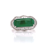 Diamond Jade Band Ring, Gold Jewellery Sydney Australia