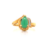 Royal Jade Diamond Ring, Gold Jewellery Sydney Australia