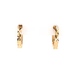 Hexagon Hoop Earring, Gold Jewellery Sydney Australia